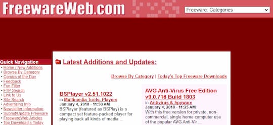FreewareWeb.comの画像