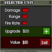 Frontline Defenseのゲーム画面
