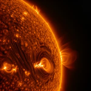 太陽の黒点のイメージ画像