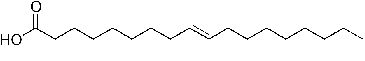 トランス脂肪酸の構造式
