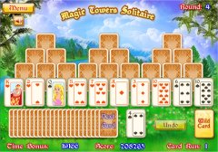 Magic Towers Solitaireのゲーム画面