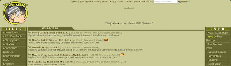 MajorGeeks.comの画像