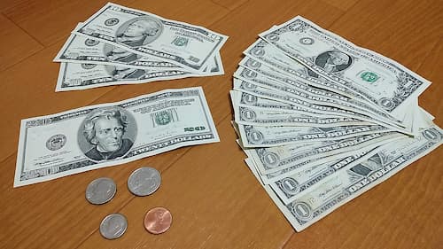 USドル貨幣の画像