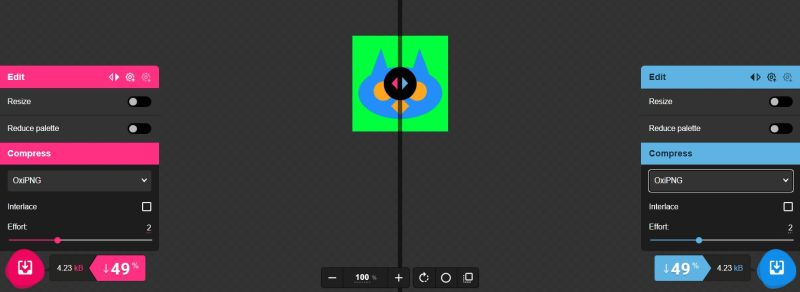 squoosh画面